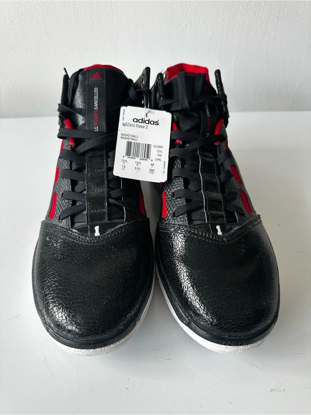 Adidas adizero Rose 2 Men Basketball Shoes - Black & Red - NWT Size 13